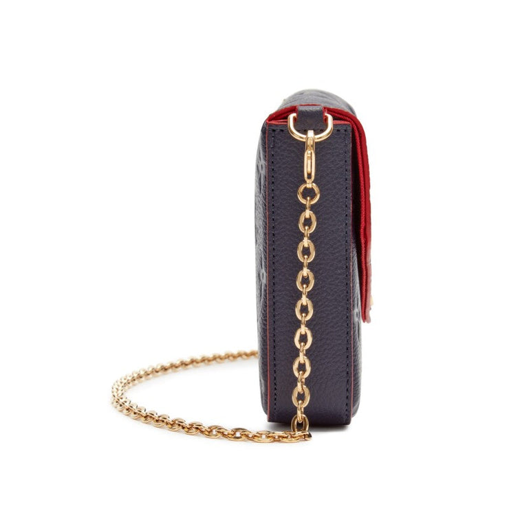 Louis Vuitton
Ebene Monogram Canvas Félicie Pochette Gold Hardware, 2021