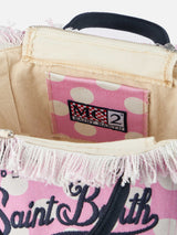 Borsa Colette in tela di cotone a pois