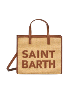 Borsa Midi Vivian in paglia beige