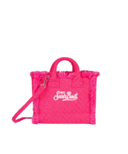 Borsa Mini Vanity in spugna fucsia goffrata