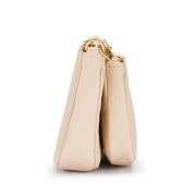 Louis Vuitton Cream Giant Monogram Empreinte Multi Pochette Accessoires Gold Hardware, 2021